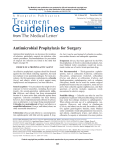 Antimicrobial Prophylaxis for Surgery