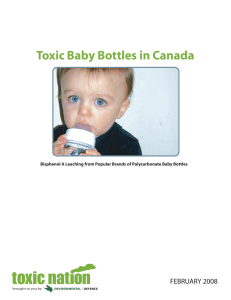 Toxic Baby Bottles in Canada