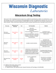 Meconium Drug Testing - Wisconsin Diagnostic Laboratories