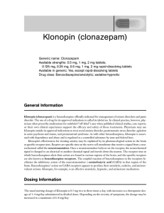 Klonopin (clonazepam)