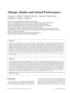 Allergic rhinitis and School Performance