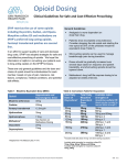 Opioid Dosing - San Francisco Health Plan