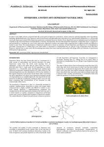 Hyperforin - International Journal of Pharmacy and Pharmaceutical