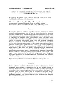 Pharmacologyonline 2: 354-364 (2009) agaphani et al.