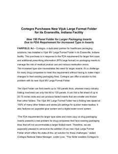 Cortegra Purchases New Vijuk Large Format Folder for