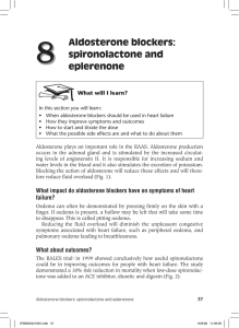 8 Aldosterone blockers: spironolactone and eplerenone
