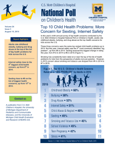 Top 10 Child Health Problems - National Poll on Children`s Health