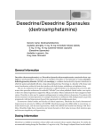 Dexedrine/Dexedrine Spansules (dextroamphetamine)