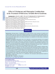 "Original Article" Effect of Citalopram and Olanzapine Combinations