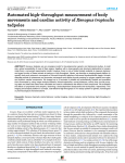 Automated high-throughput measurement of body movements and