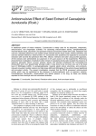 Anticonvulsive Effect of Seed Extract of Caesalpinia bonducella