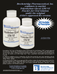 Polyethylene Glycol 3350 NF - Breckenridge Pharmaceuticals