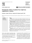 Hemodynamic effects of ephedra-free weight-loss