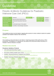 PICU Empirical Antibiotic guideline