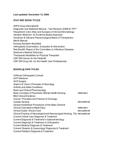 Last updated: December 12, 2006 STAT-REF BOOK