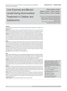 Liver Enzymes and Bilirubin Levels During