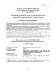 PUBLIC ASSESSMENT REPORT of the Medicines Evaluation Board
