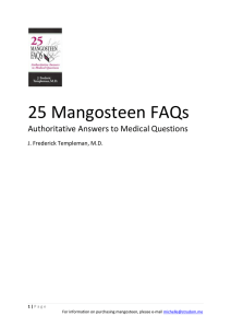25 Mangosteen FAQs