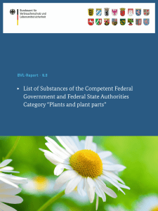 List of Substances of the Competent Federal Government and