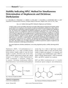 Stability Indicating HPLC Method for Simultaneous Determination of