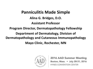 Panniculitis Made Simple