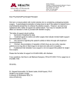Request for Therapist Letter of Support