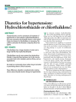 Diuretics for hypertension: Hydrochlorothiazide or chlorthalidone?