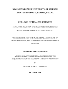 EMMANUEL ORMAN - Kwame Nkrumah University of Science