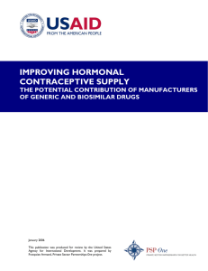 Improving Hormonal Contraceptive Supply