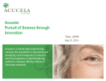 Acucela: Pursuit of Science through Innovation
