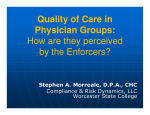 Quality of Care - Health Care Compliance Association