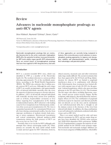 Review Advances in nucleoside monophosphate prodrugs as anti