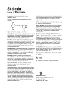 Skelaxin Product Information