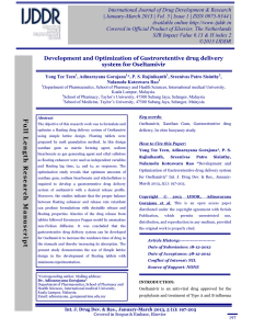 PDF - International Journal of Drug Development and Research