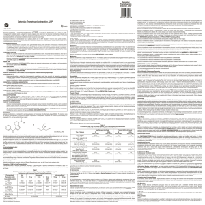 Ketorolac Tromethamine Injection, USP