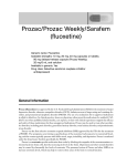 Prozac/Prozac Weekly/Sarafem (fluoxetine)