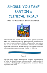 should you take part in a clinical trial?