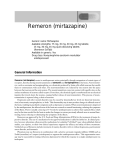Remeron (mirtazapine) - The Main Line Center for the Family