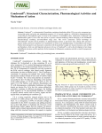 Condrosulf®: Structural Characterization, Pharmacological Activities