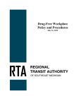 Drug-Free Workplace Policy - Regional Transit Authority