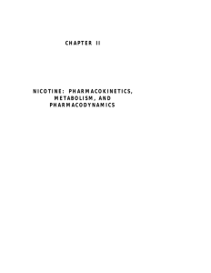 chapter ii nicotine: pharmacokinetics, metabolism