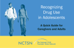 Recognizing Drug Use in Adolescents