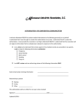 authorization for confidential communication - Moreland OB