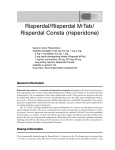Risperdal/Risperdal M-Tab/ Risperdal Consta (risperidone)