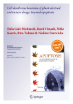 Cell Death Mechanisms Plant Anticancer Drugs Apoptosis Gali