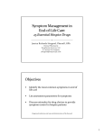 Symptom Management in End-of-Life Care