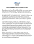 Suboxone Maintenance Treatment Information for