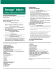 Renagel® Tablets (sevelamer hydrochloride)