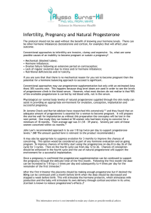Infertility, Pregnancy and Natural Progesterone - Alyssa Burns-Hill