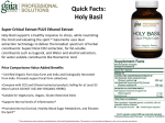 Quick Facts: Holy Basil